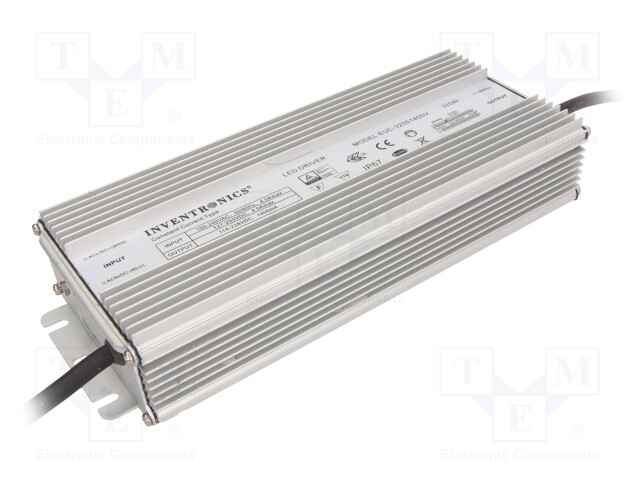 Power supply: switched-mode; LED; 320W; 114÷228V; 1400mA; IP67