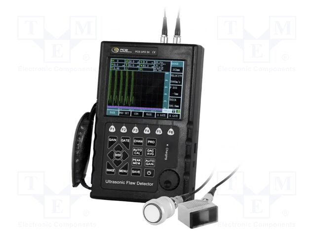 Meter: flaw detector; LCD TFT 5,7"; 0÷10000mm; Resol: 1mm
