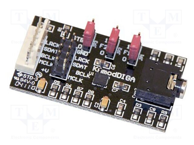 Module 24bit stereo audio transducer; Jack 3,5mm,pin header