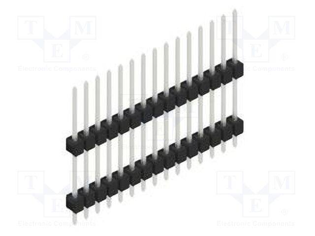 Connector: pin strips; pin header; male; PIN: 15; 2.54mm; THT; 1x15