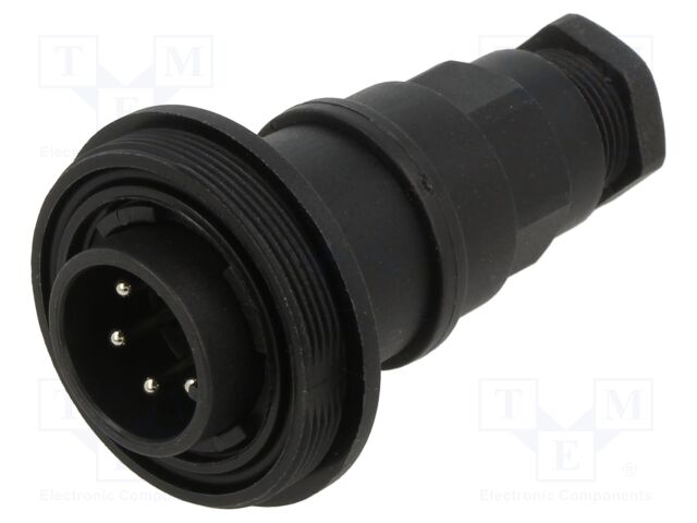 Connector: circular; plug; male; PIN: 6; 5A; 277V; IP68,IP69K; 7÷9mm