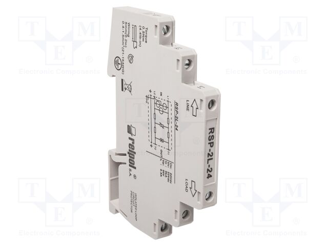 Surge arrester; In 8/20us: 10kA; 23VAC; for DIN rail mounting