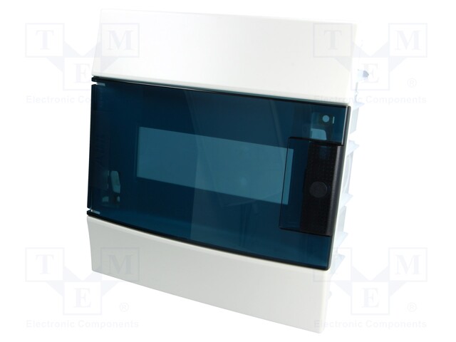 Enclosure: for modular components; IP41; grey; No.of mod: 8