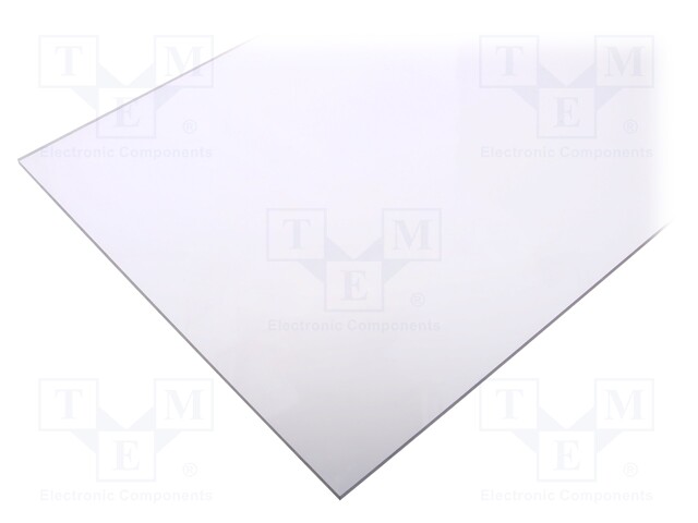 Sheet; Dim: 300x500mm; D: 2mm; colourless
