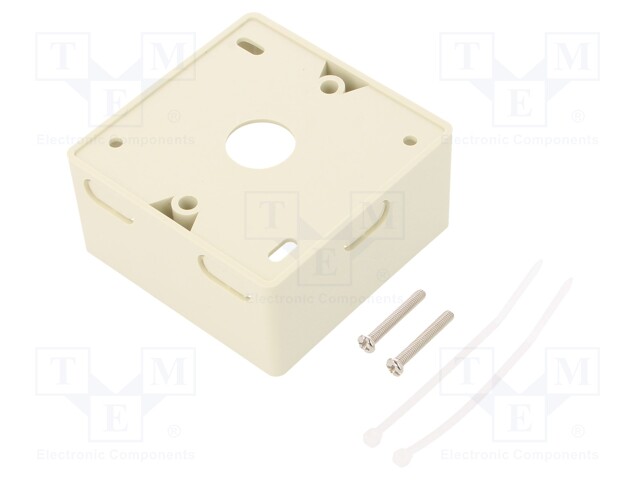 Socket; case; Colour: white; surface-mounted