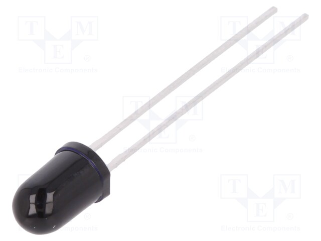 IR transmitter; 5mm; 860nm; black; 550mW; 10°; THT; 100mA; 1.7÷3.6V