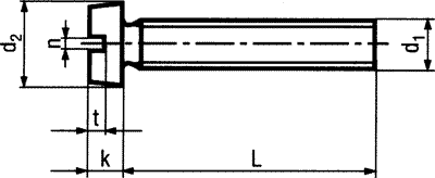Screw; M3x8; 0.5; Head: cheese head; slotted; 0.8mm; polyamide
