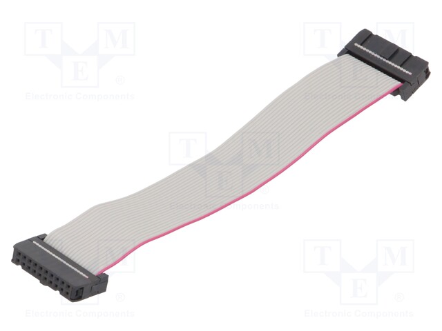 Ribbon cable with IDC connectors; 20x28AWG; Cable ph: 1.27mm