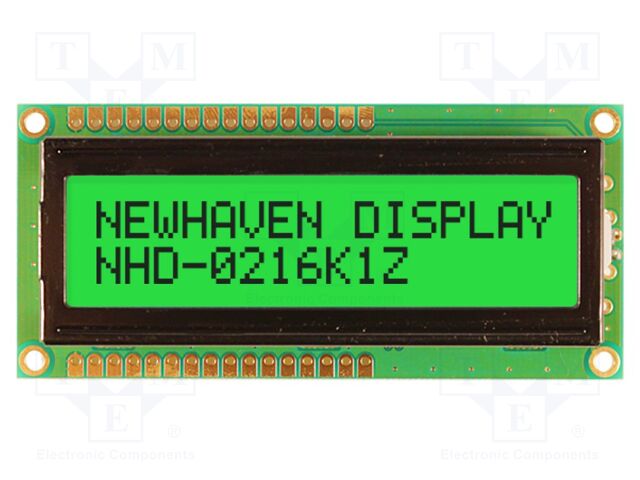 Display: LCD; STN Negative; 16x2; grey; 80x36mm; LED; 5V