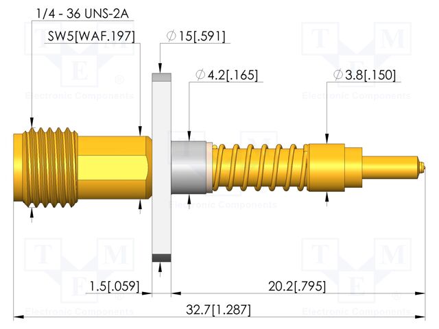 Test needle