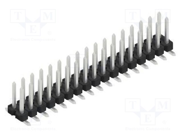 Connector: pin strips; pin header; male; PIN: 34; 2.54mm; SMT; 2x17