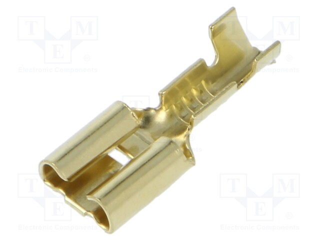 Terminal: flat; 6.3mm; 0.8mm; female; 0.5÷1mm2; crimped; for cable