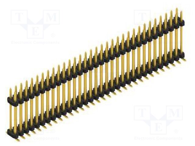 Connector: pin strips; pin header; male; PIN: 64; 2mm; SMT; 2x32