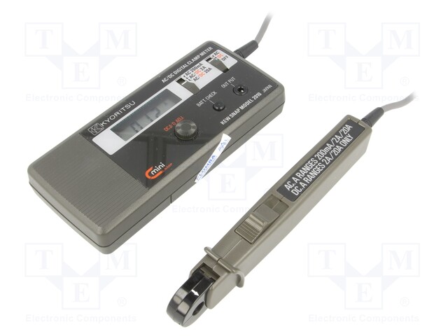 AC/DC digital clamp meter; Øcable: 7.5mm; LCD 3,5 digit (1999)