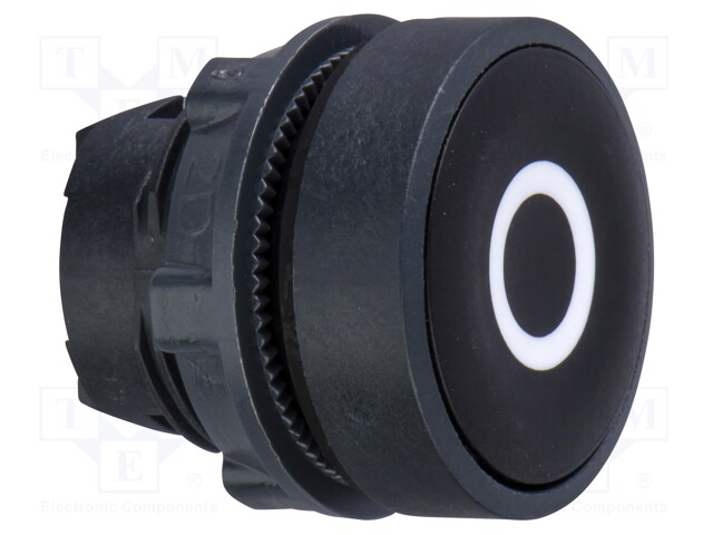 Switch: push-button; Stabl.pos: 1; 22mm; black; Illumin: none; IP66