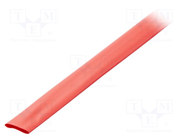 Heat shrink sleeve; glueless; 2: 1; 32mm; L: 1m; red; polyolefine