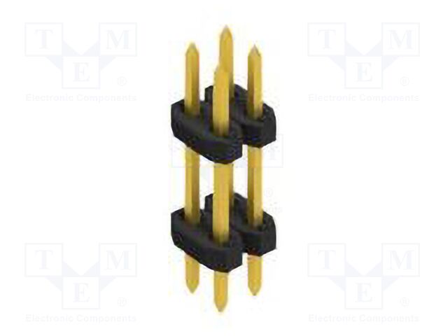 Connector: pin strips; pin header; male; PIN: 4; 2mm; THT; 2x2; 100V