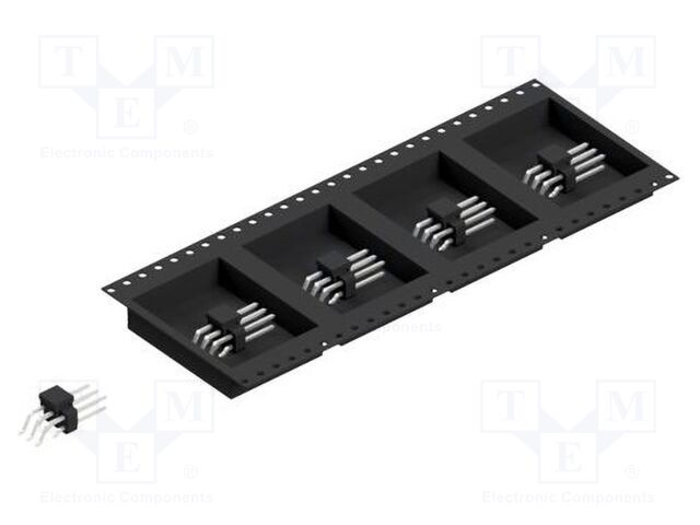 Connector: pin strips; pin header; male; PIN: 6; 2.54mm; SMT; 2x3