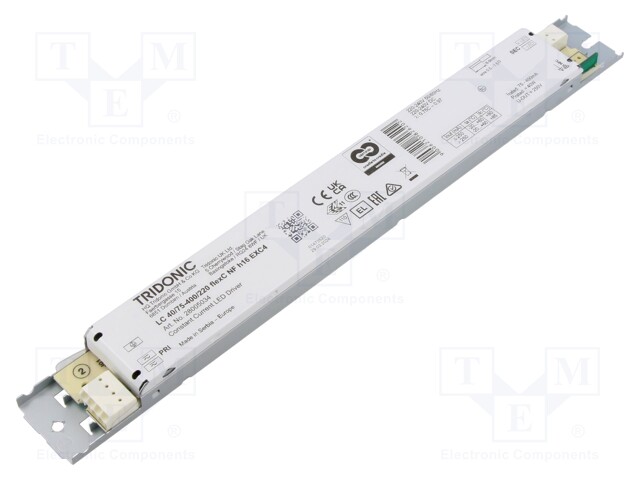Power supply: switched-mode; LED; 40W; 45÷220VDC; 75÷400mA; IP20