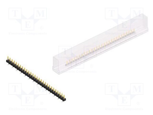 Connector: pin strips; pin header; male; PIN: 28; 2.54mm; SMT; 1x28