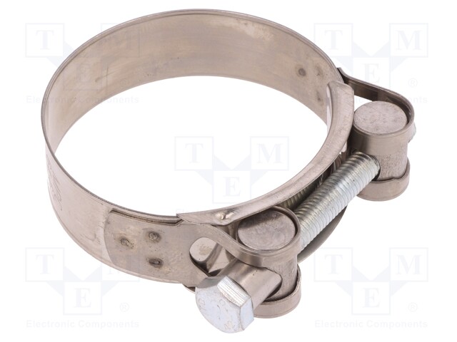 T-bolt clamp; W: 22mm; Clamping: 64Ć·67mm; chrome steel AISI 430; S