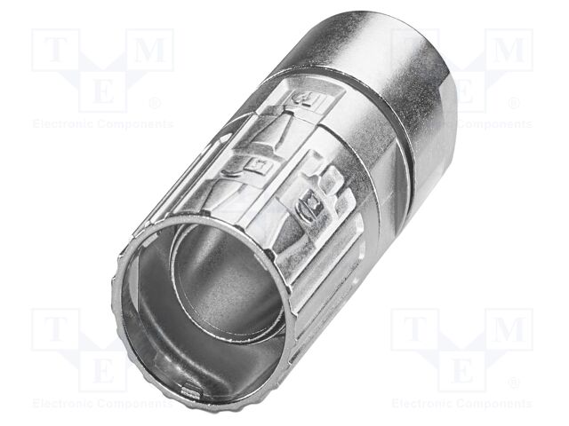 Enclosure for connectors: M23; straight; shielded; Gasket: FKM