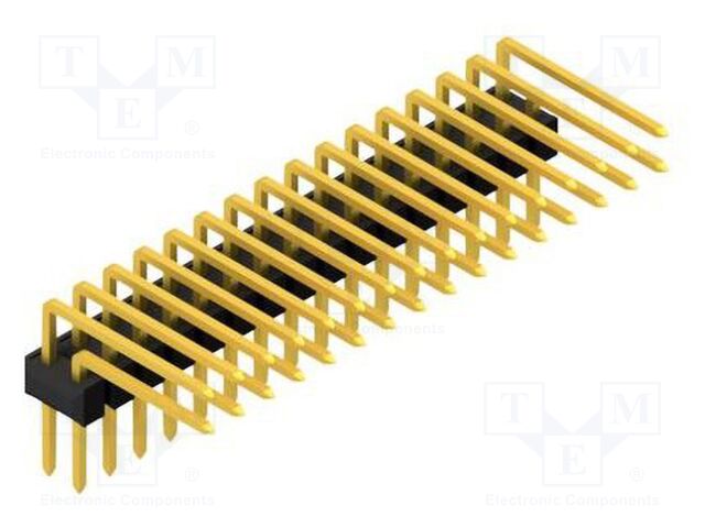 Connector: pin strips; pin header; male; PIN: 32; 2.54mm; THT; 2x16