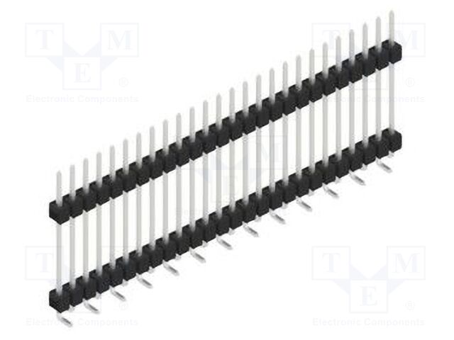 Connector: pin strips; pin header; male; PIN: 26; 2.54mm; SMT; 1x26