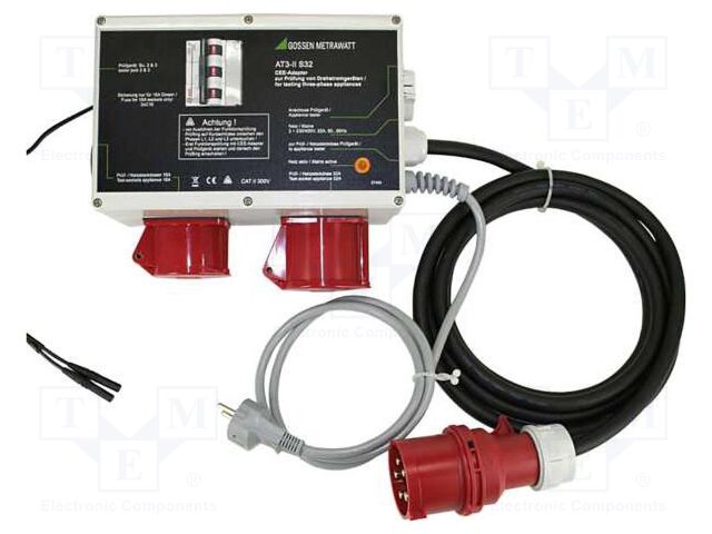 Three-phase adapter; Urated: 300V; 285x220x128mm; Imax: 40A