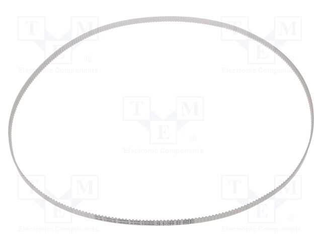 Timing belt; T2.5; W: 6mm; H: 1.3mm; Lw: 780mm; Tooth height: 0.7mm