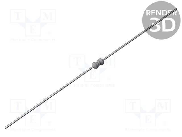 Resistor: thin film; THT; 330Ω; 400mW; ±1%; Ø1.6x3.6mm; -55÷155°C