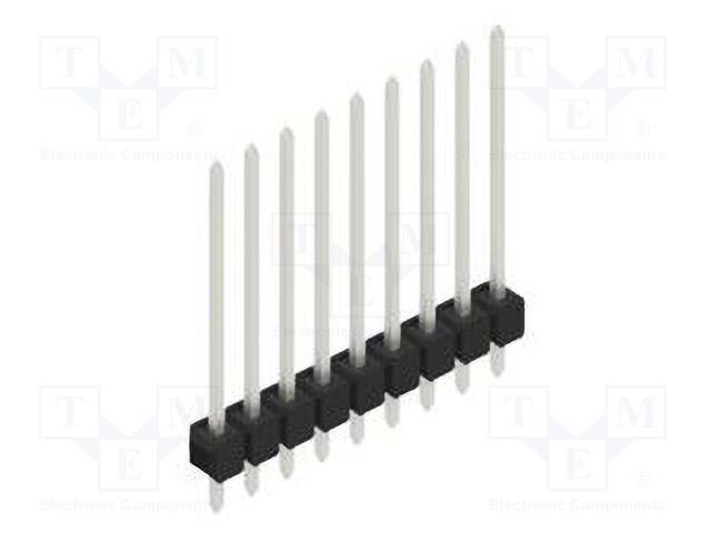 Connector: pin strips; pin header; male; PIN: 9; 2.54mm; THT; 1x9