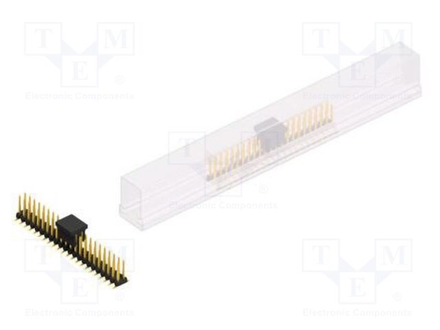 Connector: pin strips; pin header; male; PIN: 44; 2mm; SMT; 2x22