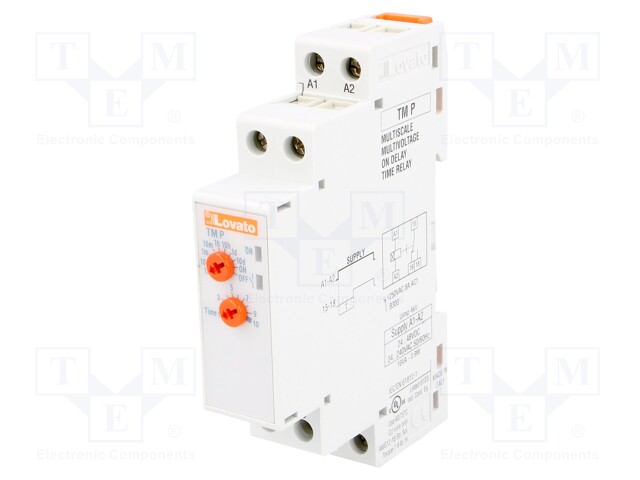 Timer; 1÷10days; SPDT; 250VAC/8A; 24÷240VAC; Usup: 48VDC; DIN