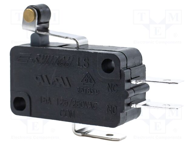 Microswitch SNAP ACTION; with lever (with roller); SPDT; Pos: 2