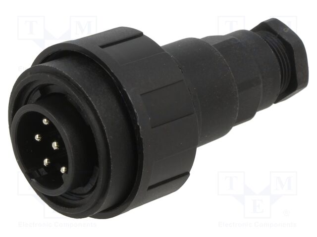 Connector: circular; plug; male; PIN: 7; 5A; 277V; IP68,IP69K; 7÷9mm