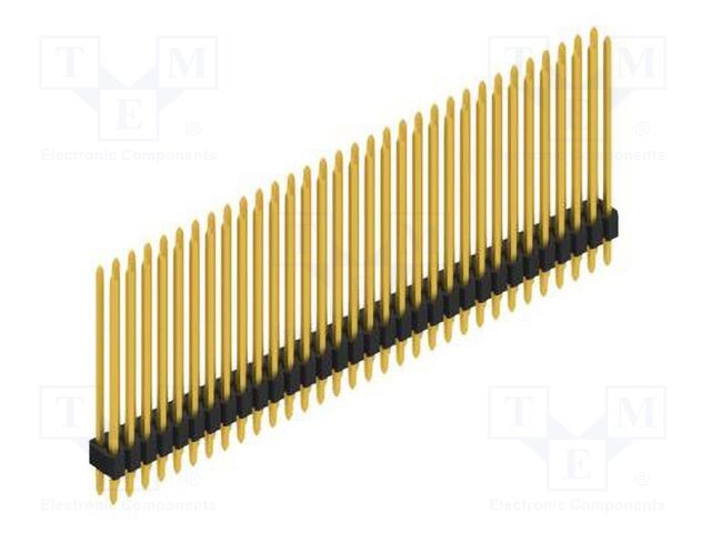Connector: pin strips; pin header; male; PIN: 64; 1.27mm; THT; 2x32