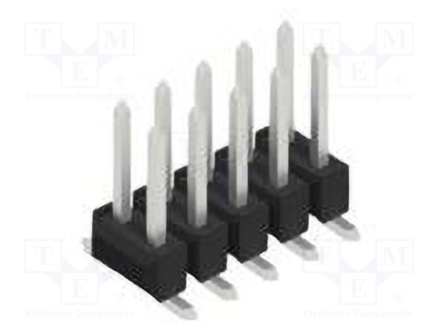 Connector: pin strips; pin header; male; PIN: 10; 2.54mm; SMT; 2x5