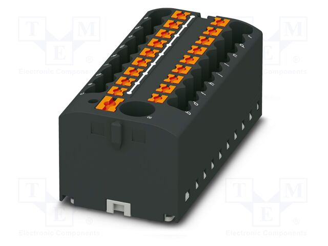 Splice terminal: rail; 24A; 450V; push-in; PA; L: 21.7mm; 0.14÷4mm2