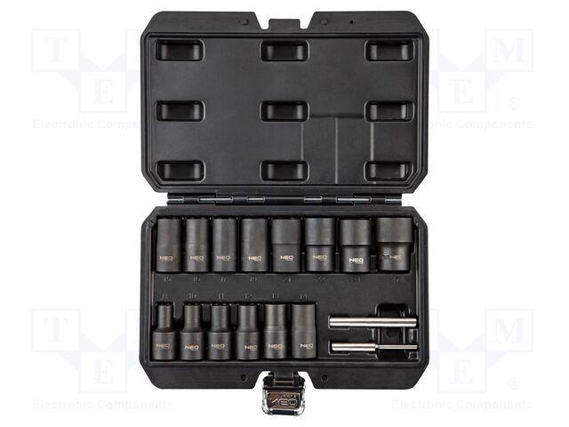 Socket; socket spanner; Mounting: 1/2"; 16pcs; for damaged screws