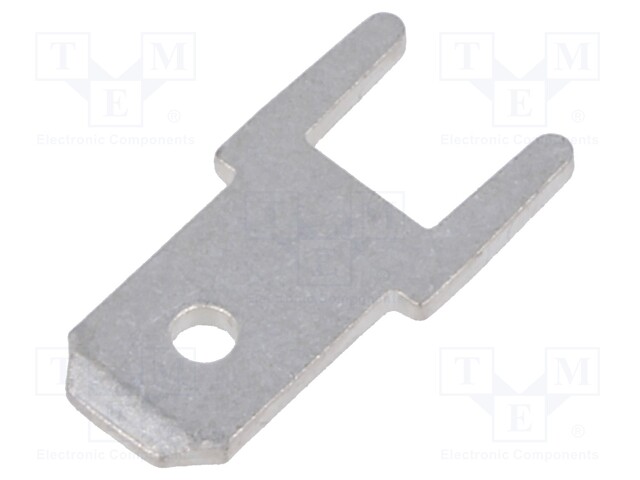 Terminal: flat; 4.8mm; 0.8mm; male; THT; Overall len: 12.8mm