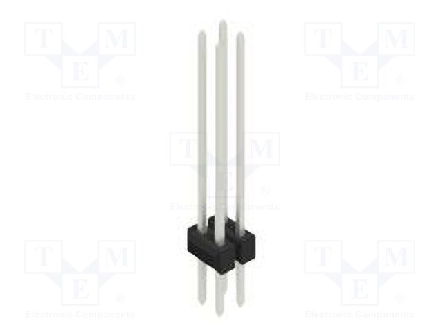 Connector: pin strips; pin header; male; PIN: 4; 2.54mm; THT; 2x2