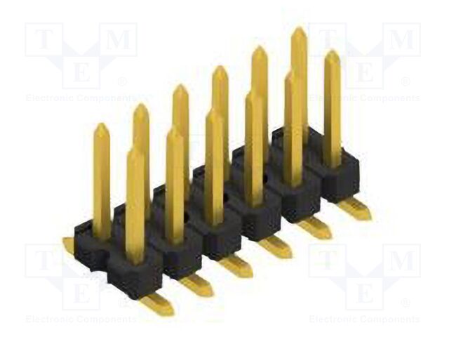 Connector: pin strips; pin header; male; PIN: 12; 2.54mm; SMT; 2x6
