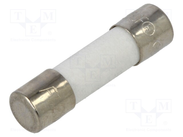 Fuse: fuse; 1.25A; 250VAC; ceramic; 20x5mm; brass; bulk
