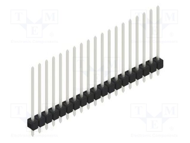 Connector: pin strips; pin header; male; PIN: 19; 2.54mm; THT; 1x19