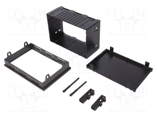 Enclosure: panel; X: 144mm; Y: 96mm; Z: 57mm; ABS + PC,PPO; black