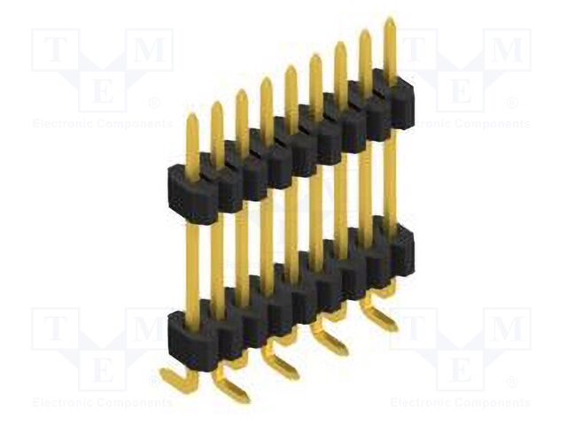 Connector: pin strips; pin header; male; PIN: 9; 1.27mm; SMT; 1x9