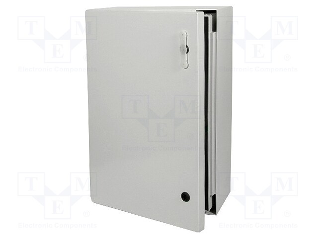 Enclosure: wall mounting; X: 615mm; Y: 415mm; Z: 230mm; CAB; grey