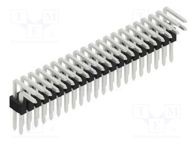 Connector: pin strips; pin header; male; PIN: 42; 1.27mm; THT; 2x21