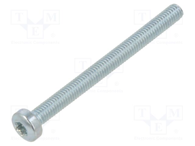 Screw; M3x35; 500m; Head: cheese head; Torx®; TX10; steel; ISO 14583